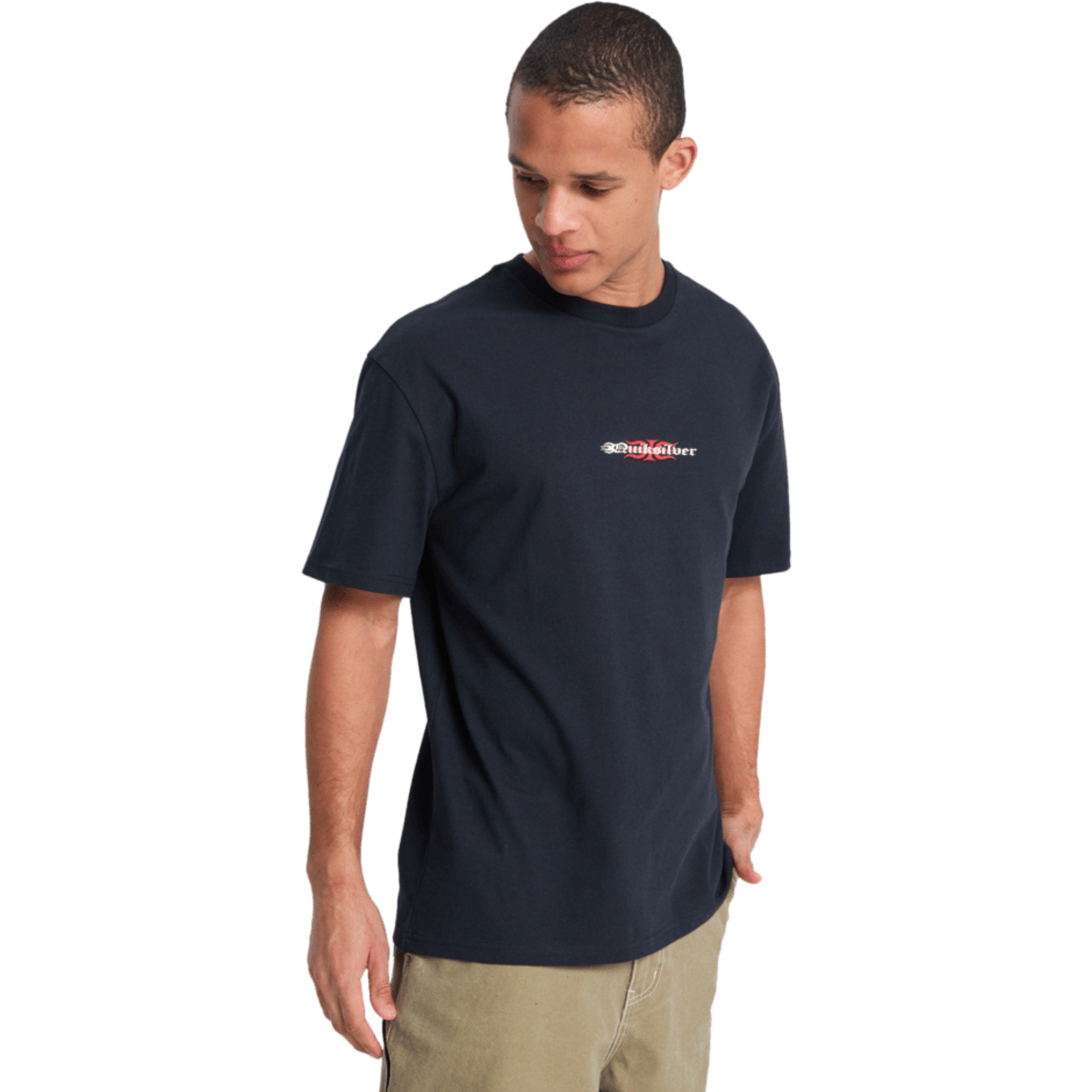2026 Quiksilver Mens Mercury Burning Tee EQYZT08271 - Black